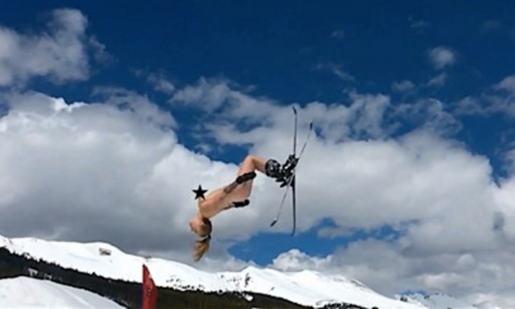 Start Your Day With Naked Female Backflip @ Breckenridge - Naked Female Back Flip , HD Wallpaper & Backgrounds
