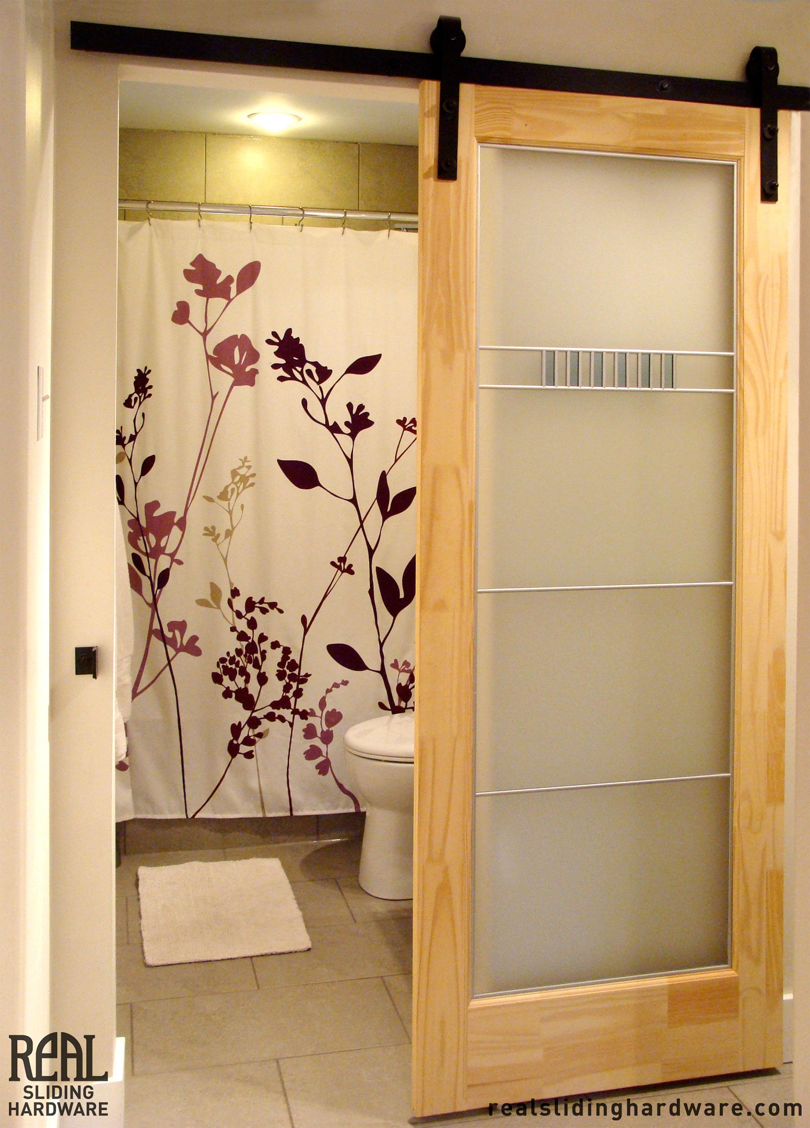 Closet Door Ideas For Large Openings Diy Creative The - Bathroom Barn Door With Seals , HD Wallpaper & Backgrounds