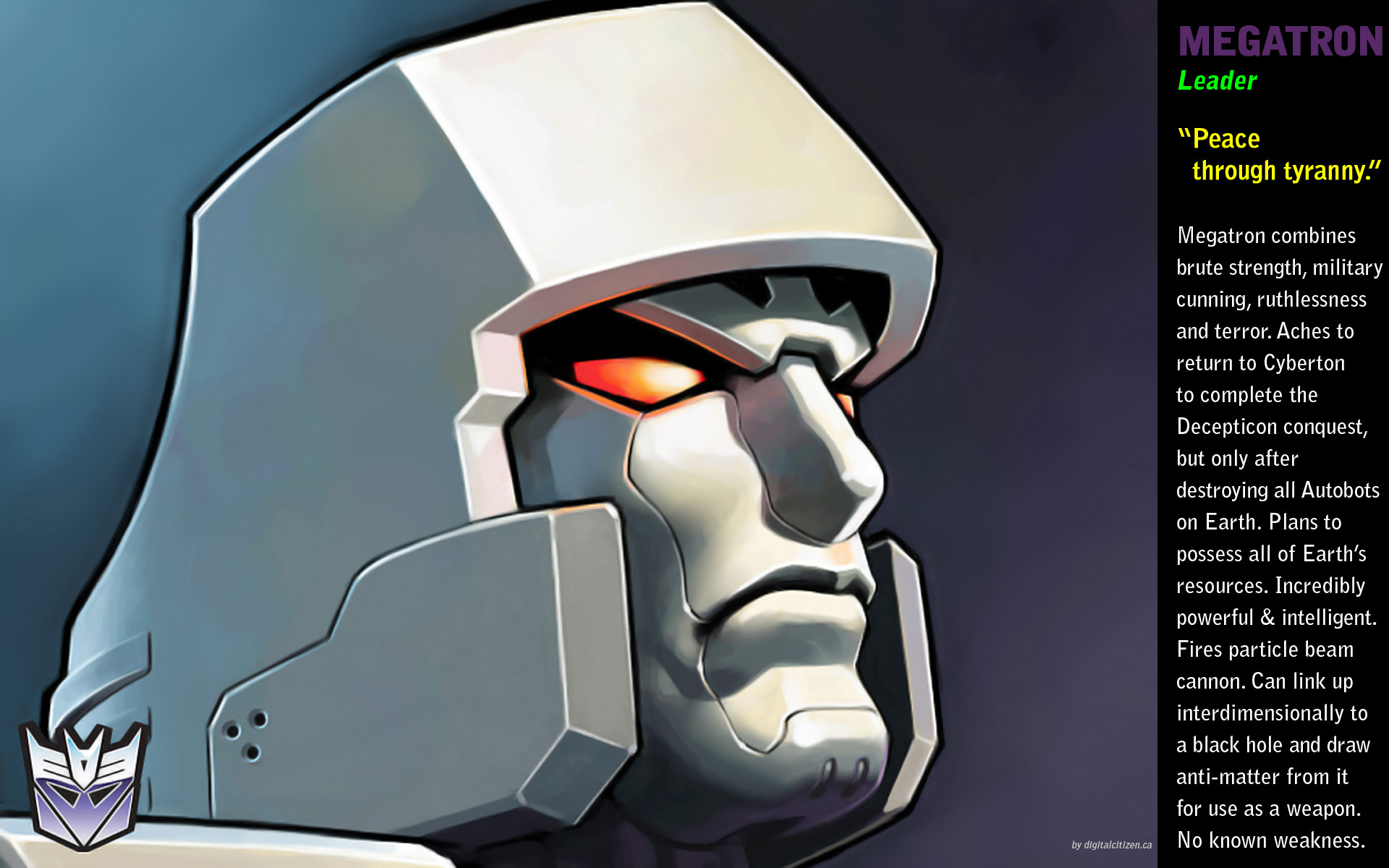 G1 Decepticons Wallpaper Gallery 6 Digital Citizen - Transformers G1 Megatron , HD Wallpaper & Backgrounds
