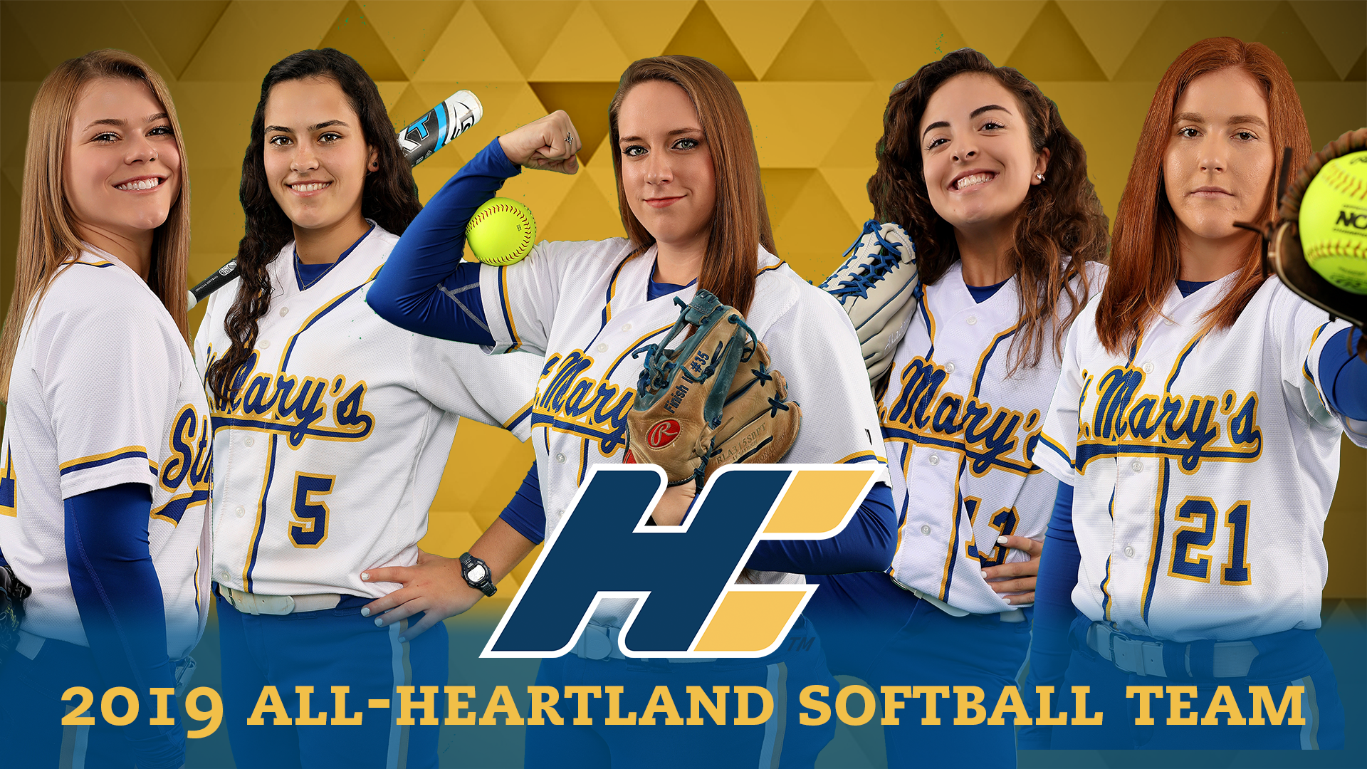 2019 All-heartland Softball Team - Girl , HD Wallpaper & Backgrounds