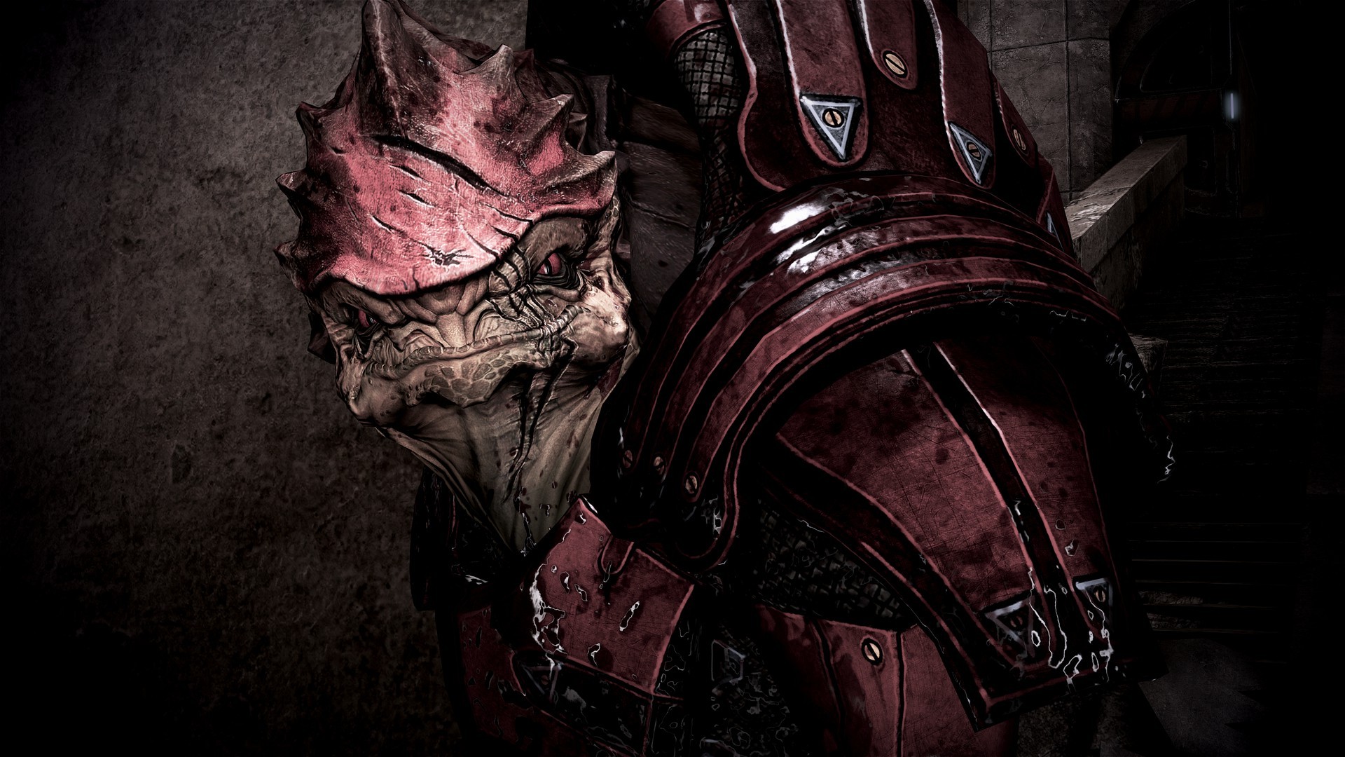 Mass Effect Wrex Backgrounds , HD Wallpaper & Backgrounds