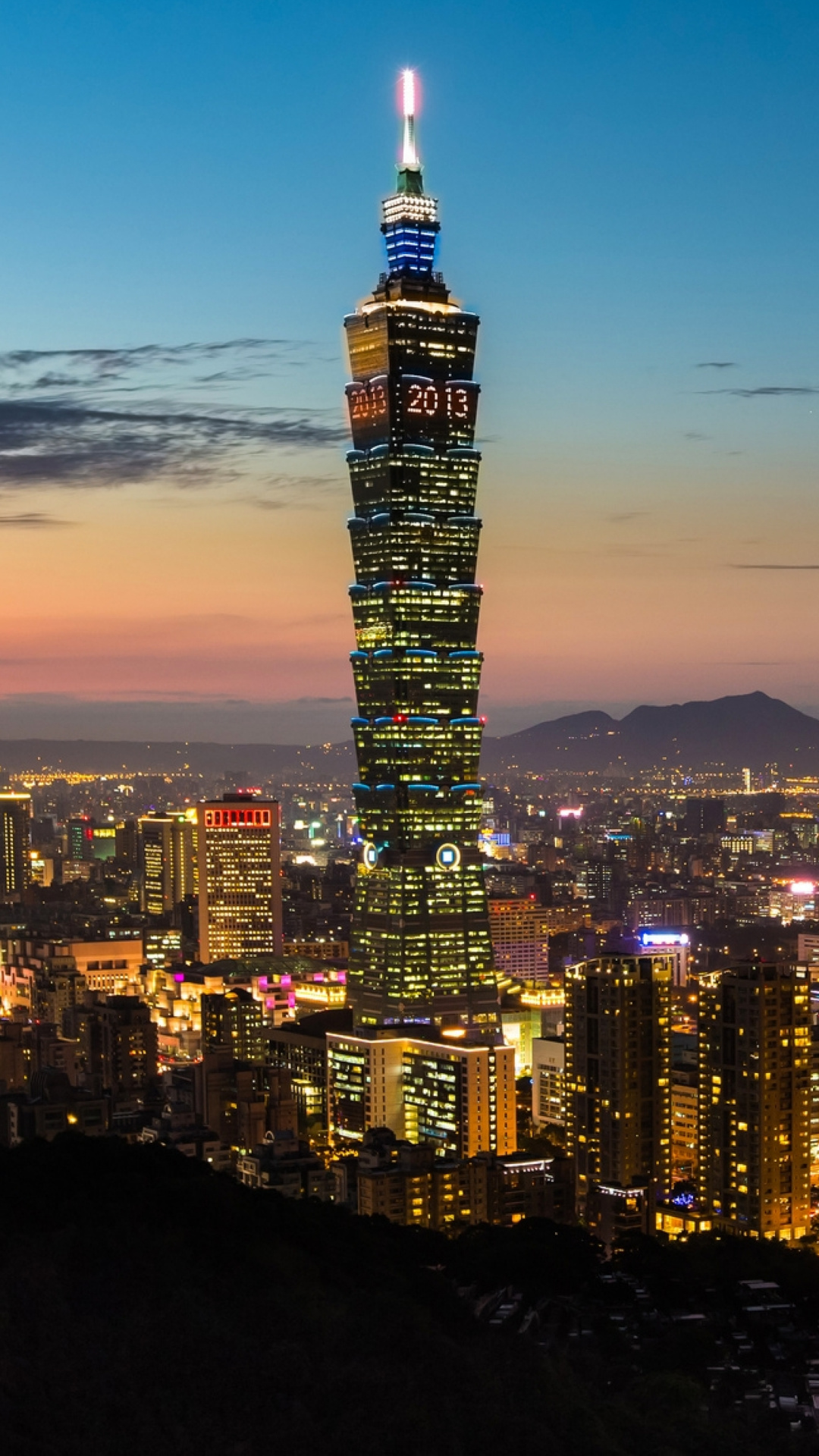 City, Skyline, Sunset, Taipei 101, Urban Area Wallpaper - Taipei Hd , HD Wallpaper & Backgrounds