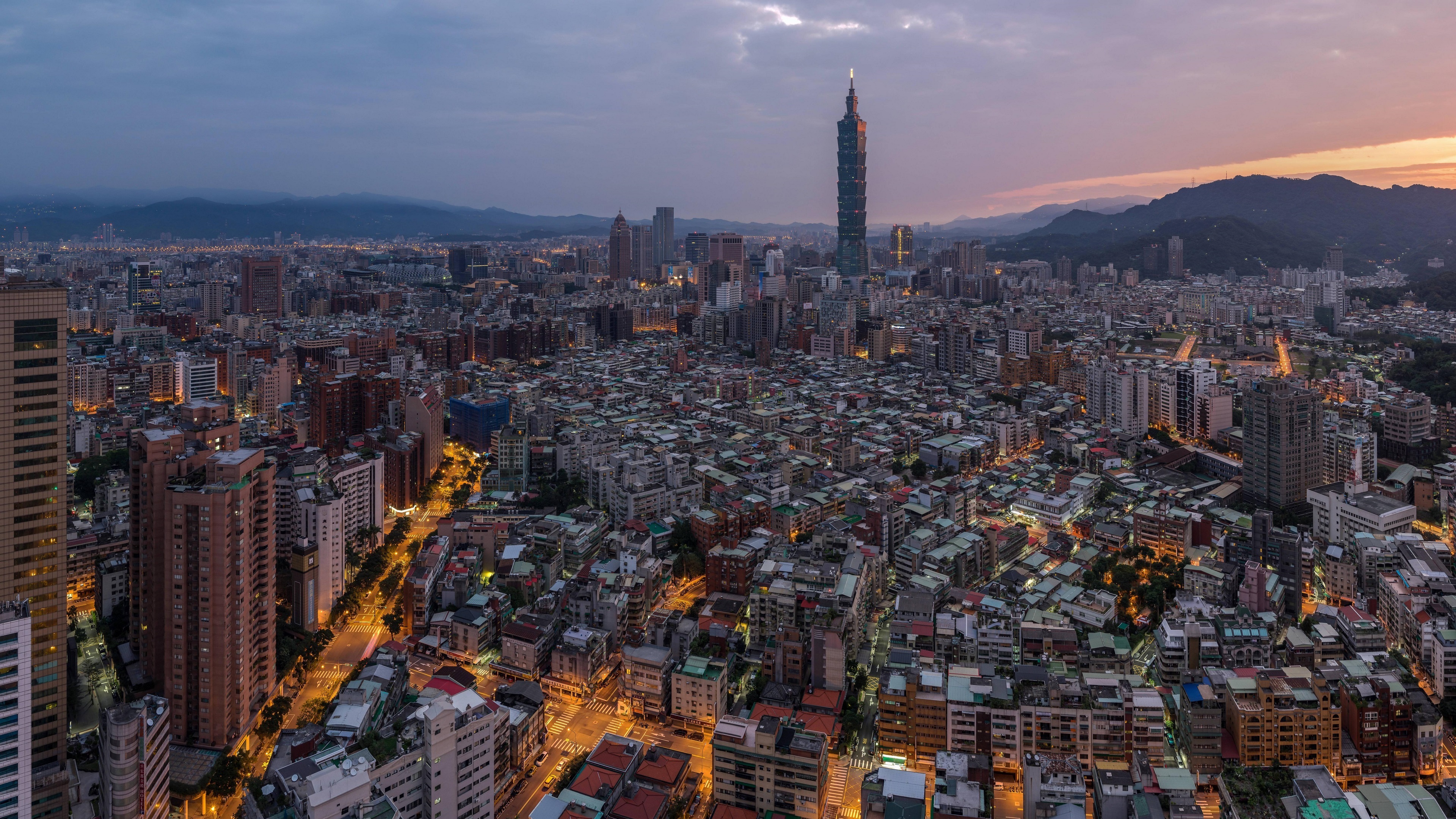 #night, #city, #taipei, #skyscraper, #taipei 101, - Đài Bắc , HD Wallpaper & Backgrounds