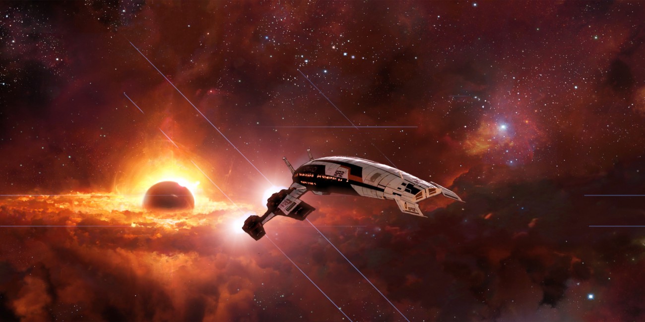 Mass Effect Normandy Space Nebula Stars - Mass Effect 2 Space , HD Wallpaper & Backgrounds