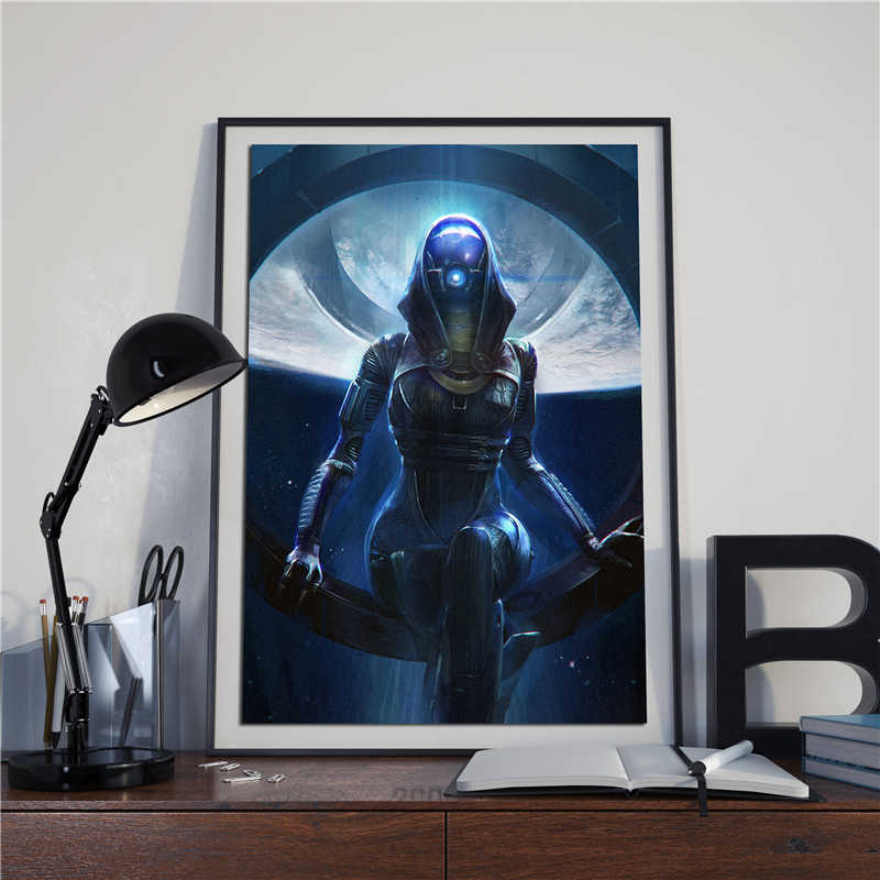 Mass Effect Tali Wallpaper Wall Art Canvas Posters - Seiko Poster , HD Wallpaper & Backgrounds