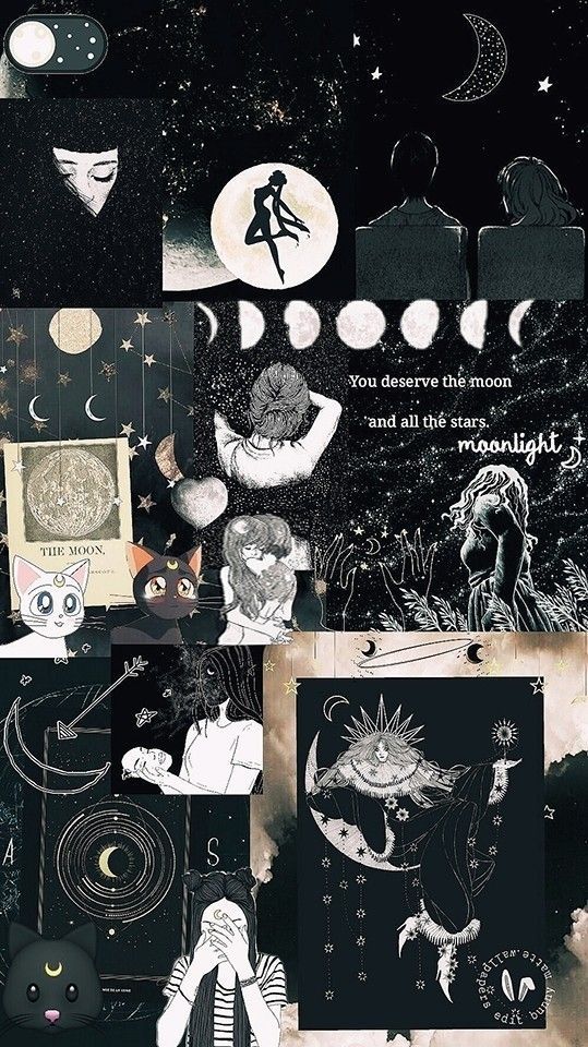 Pin By Tali 🌸 On Explain Yourself - Moon Collage , HD Wallpaper & Backgrounds