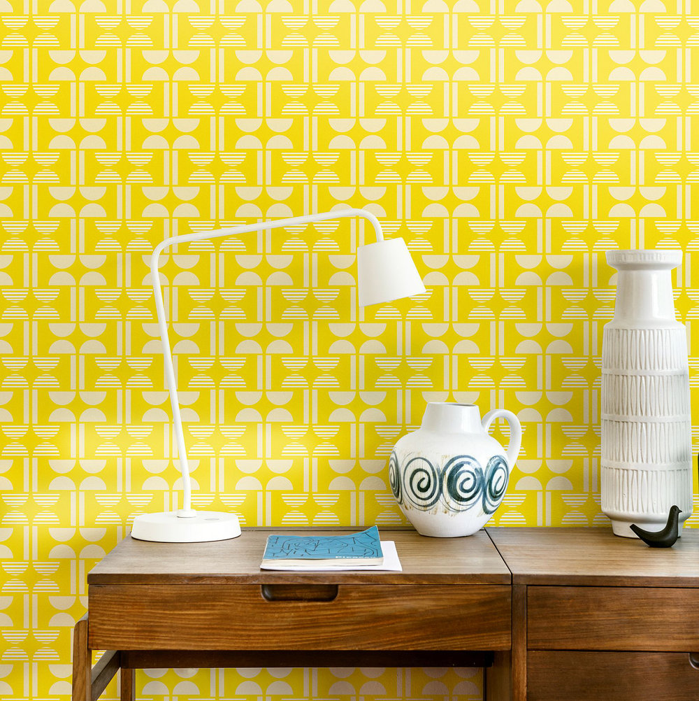Layla Faye Napier Bright Yellow Wallpaper - Wall , HD Wallpaper & Backgrounds