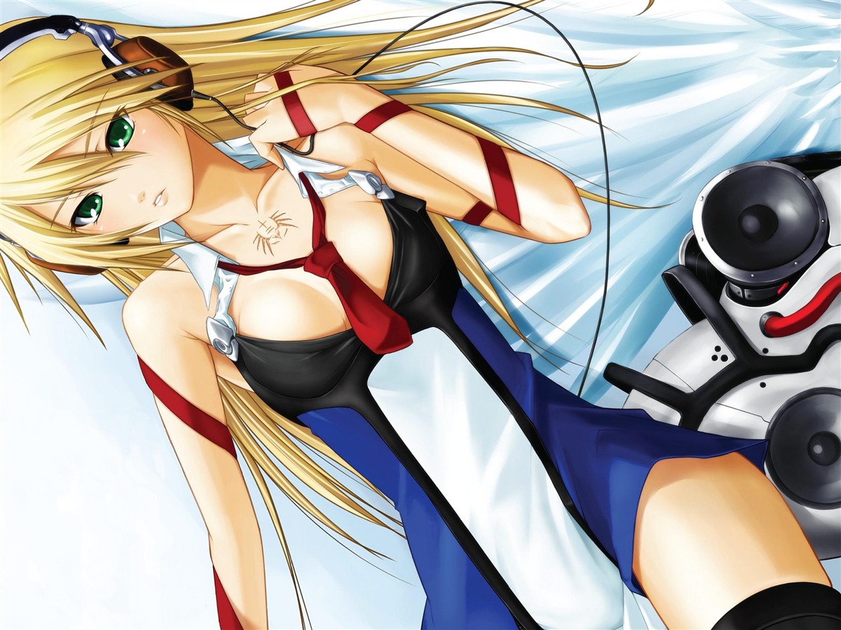 Design / Anime Blazblue Noel Vermillion Headphones-anim - Noel Vermillion Headphones , HD Wallpaper & Backgrounds