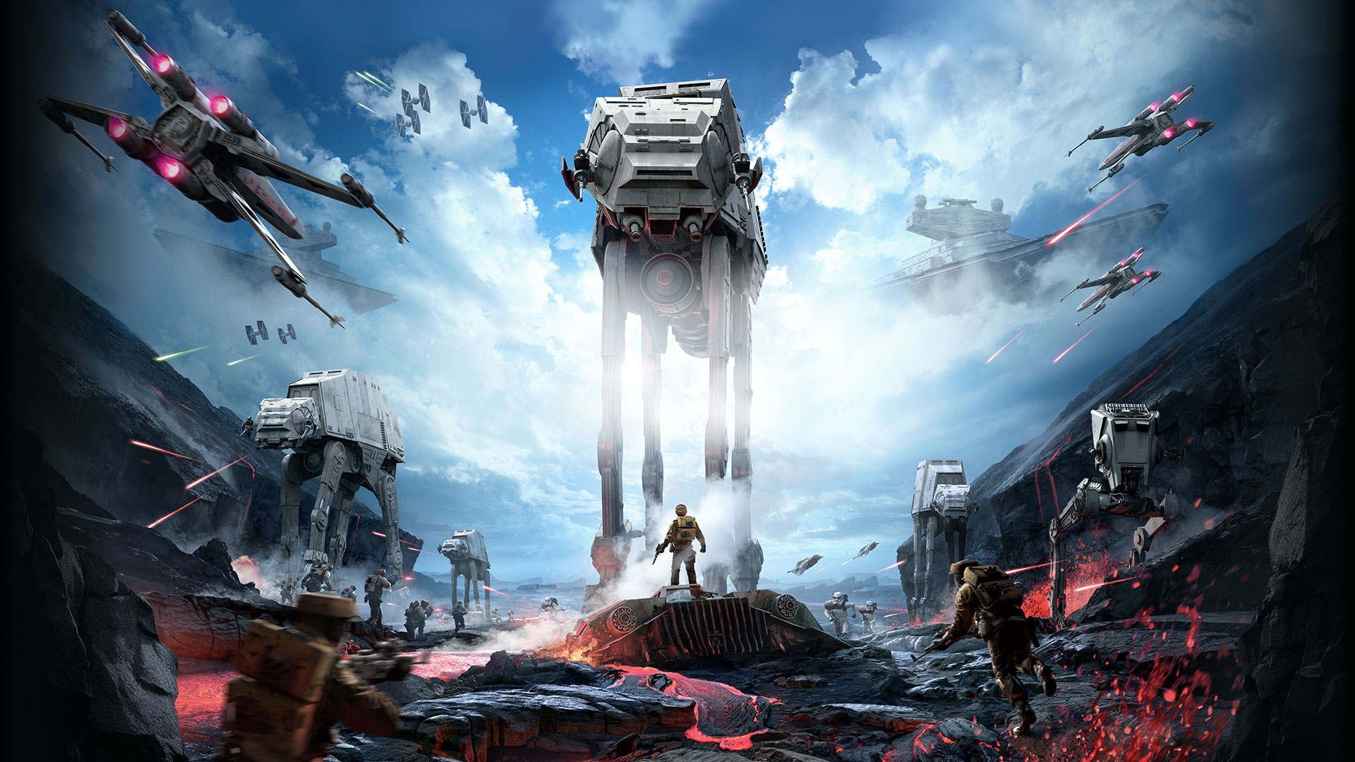 Star Wars Battlefront No Logo Hd Wallpaper - Star Wars Windows Background , HD Wallpaper & Backgrounds