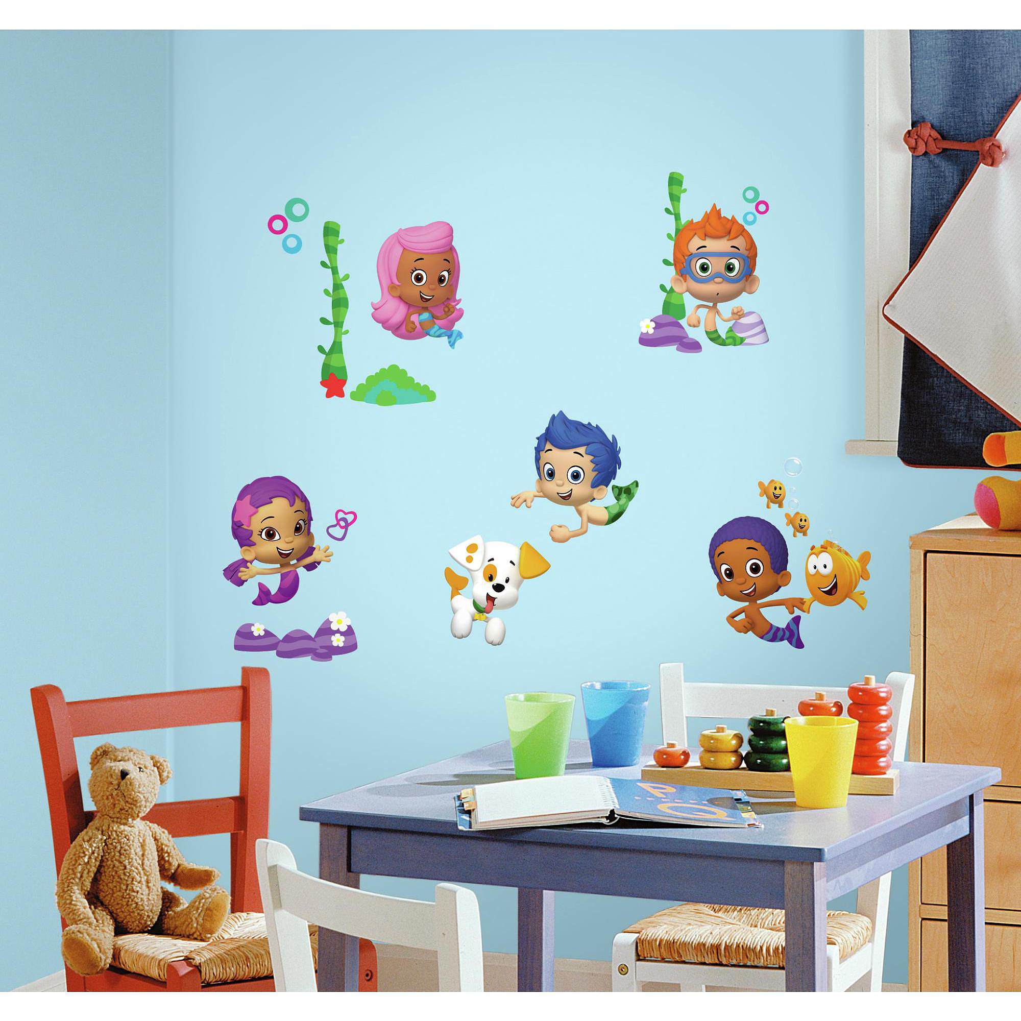 Bubble Guppies Peel And Stick Wall Decals Rmk2404scs - Classroom Wall Paper Design , HD Wallpaper & Backgrounds