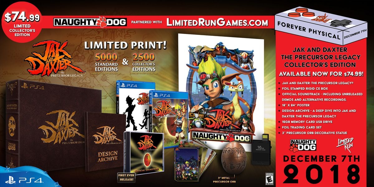 Unique Ps2 Jak And Daxter Games Get Physical Release - Limited Run Games Jak , HD Wallpaper & Backgrounds