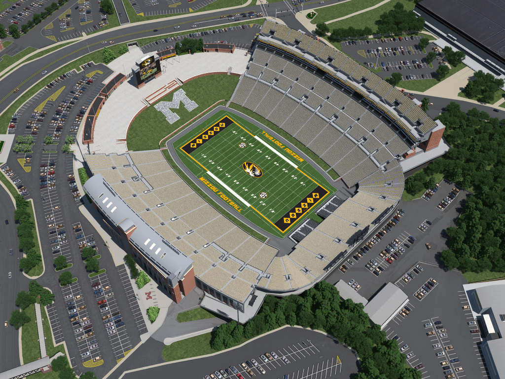 Undefined - Mizzou Tigers Football Stadium , HD Wallpaper & Backgrounds