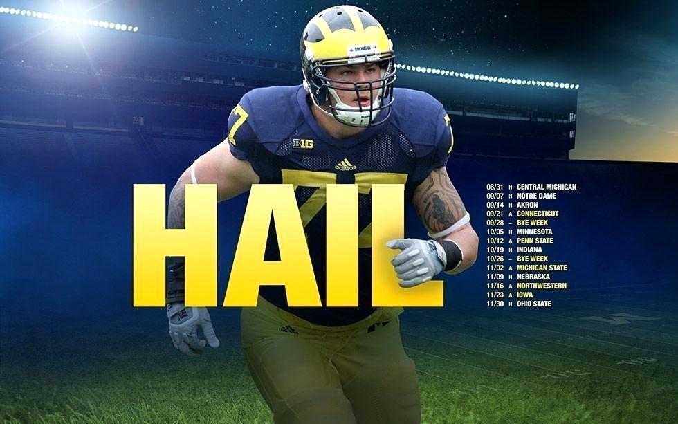 2017 Michigan Football Schedule Poster , HD Wallpaper & Backgrounds
