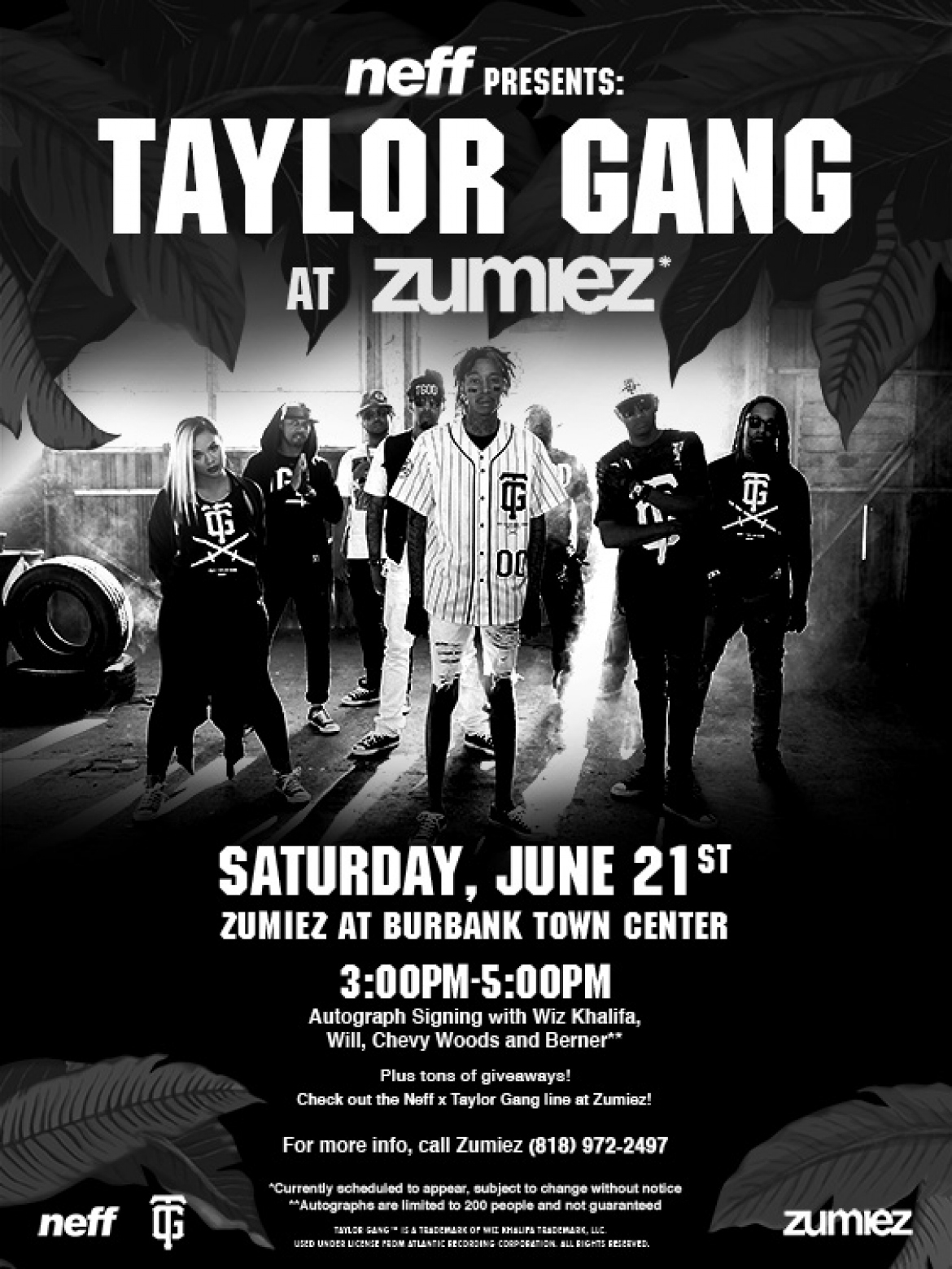 Neff Is Bringing The Taylor Gang To Zumiez - Taylor Gang , HD Wallpaper & Backgrounds