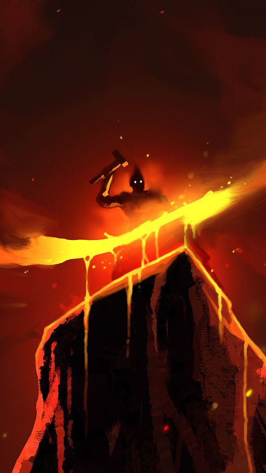 Blacksmith, Fantasy, Art, Storm, Wallpaper - Iphone Wallpaper