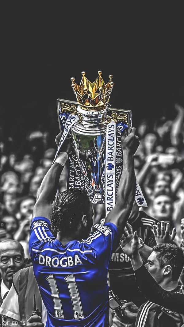 Didier Drogba The King, Mobile Wallpaper, Chelsea Fc, - Drogba Chelsea , HD Wallpaper & Backgrounds