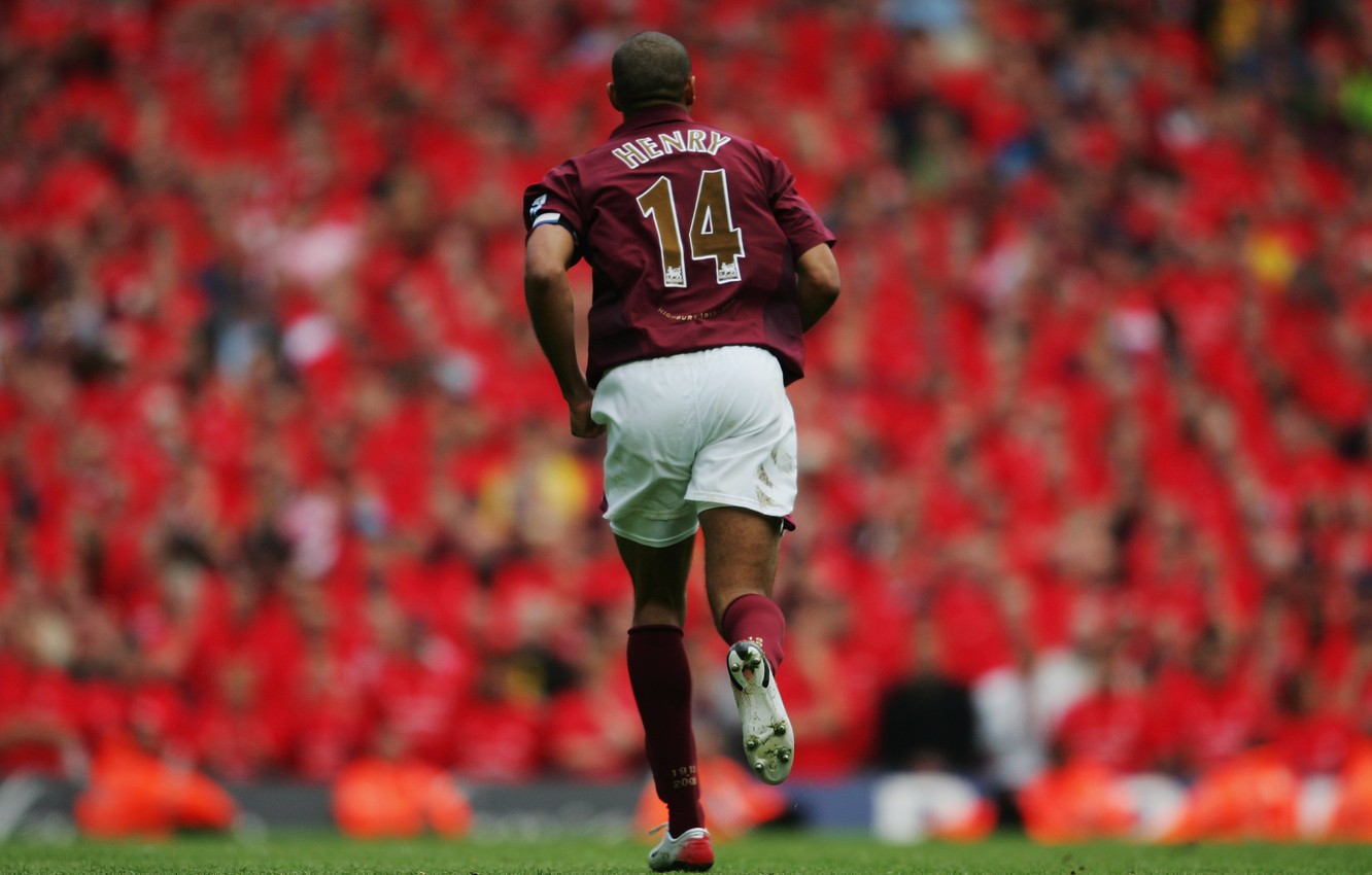 Photo Wallpaper Back, Legend, Player, Arsenal, The - Thierry Henry Arsenal Hd , HD Wallpaper & Backgrounds