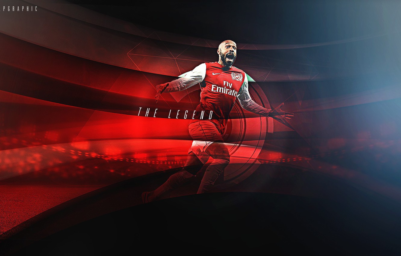 Photo Wallpaper Attack, Victory, Player, Arsenal, Center, - Thierry Henry Arsenal 2012 , HD Wallpaper & Backgrounds