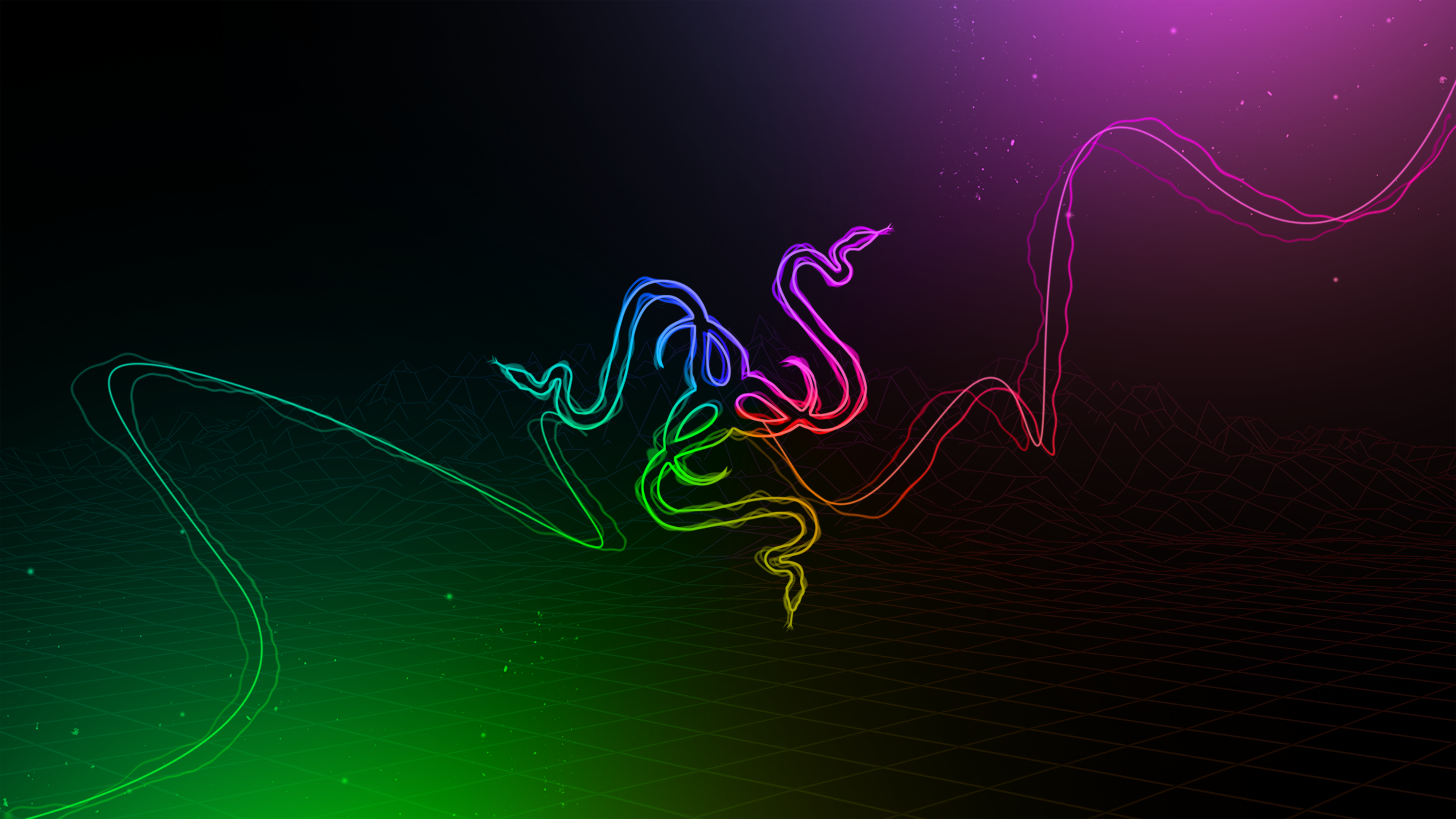 A Chroma Refresh Of A Wallpaper I Made In The Past - Razer Chroma Wallpaper 4k , HD Wallpaper & Backgrounds