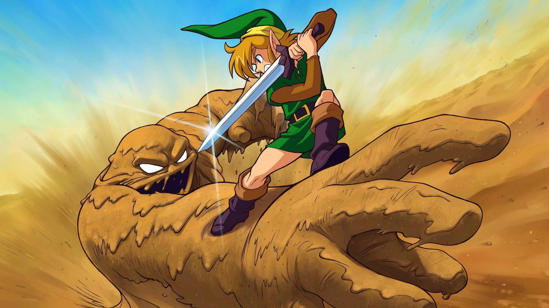 The Legend Of Zelda - Legend Of Zelda A Link , HD Wallpaper & Backgrounds