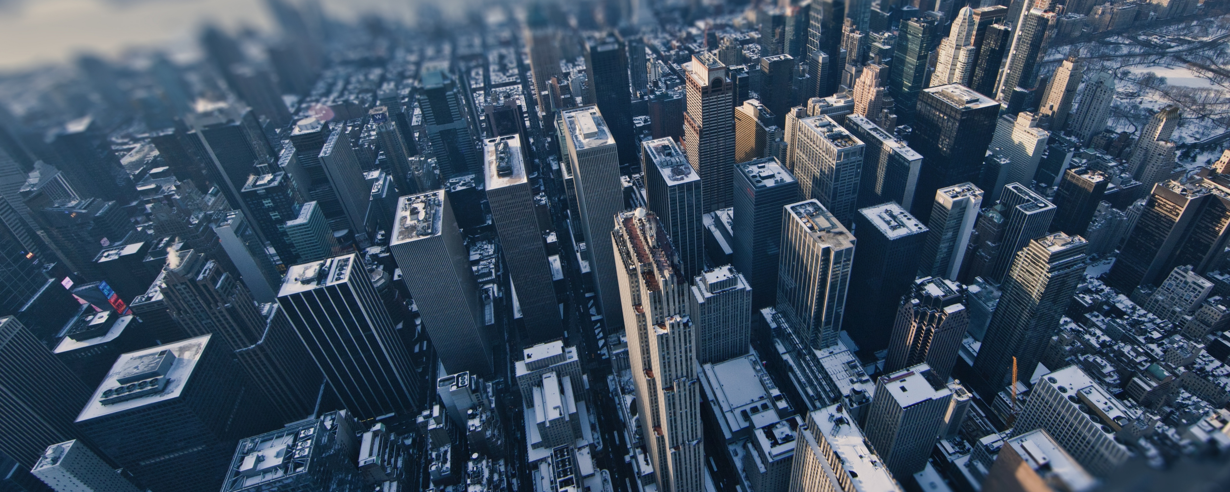 Aerial View Of New York City Tilt-shift Wallpaper - 4k Wallpaper Tilt Shift , HD Wallpaper & Backgrounds