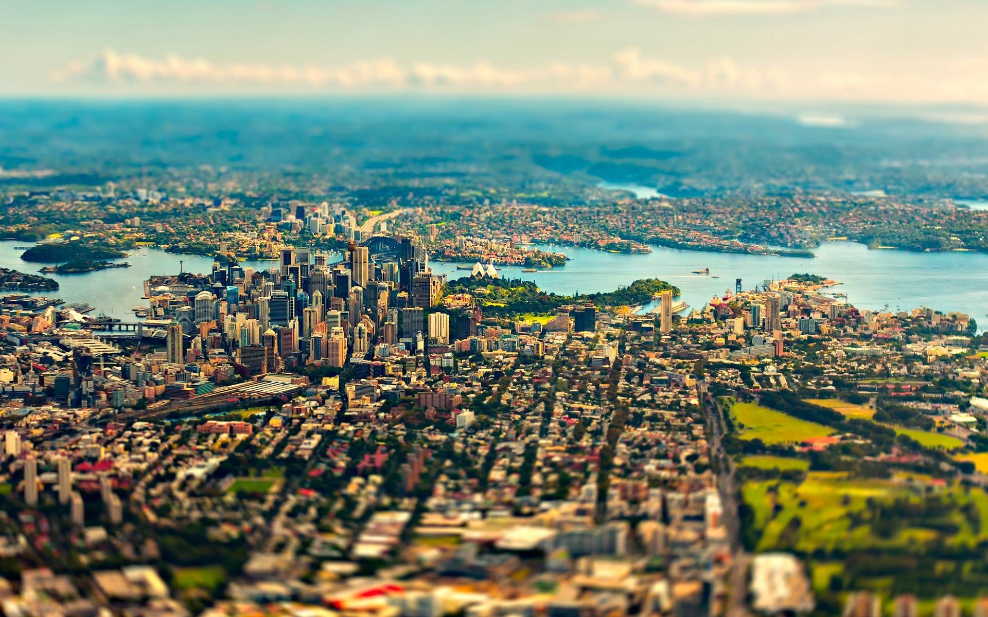 #tilt Shift, #landscape, #city, #river, #skyscraper, - Iphone Wallpaper Sydney , HD Wallpaper & Backgrounds