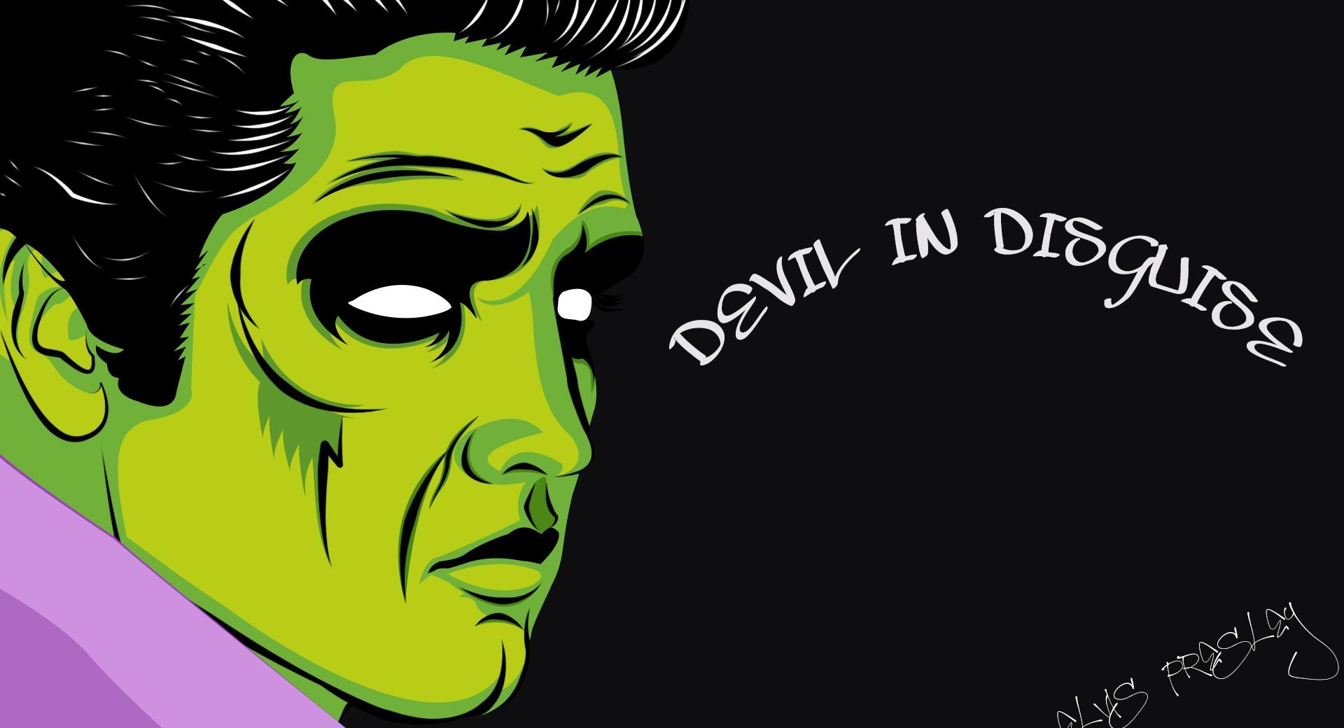 Elvis Presley Devil Wallpapers Hd Quality - Elvis Cartoon , HD Wallpaper & Backgrounds