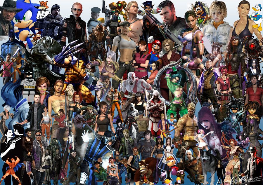 Video Game Characters Mashup , HD Wallpaper & Backgrounds