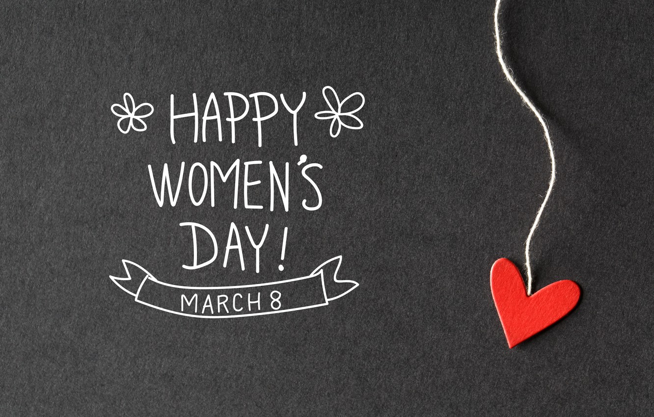 Photo Wallpaper Hearts, Happy, March 8, Heart, Romantic, - Women's Day 8 March , HD Wallpaper & Backgrounds