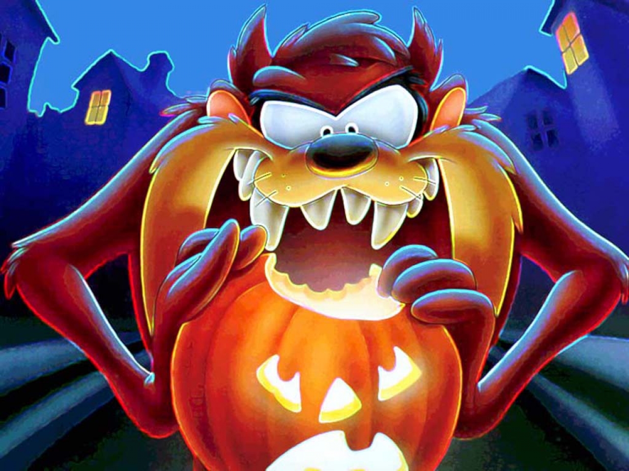 Halloween Tasmanian Devil Wallpaper - Tasmanian Devil , HD Wallpaper & Backgrounds