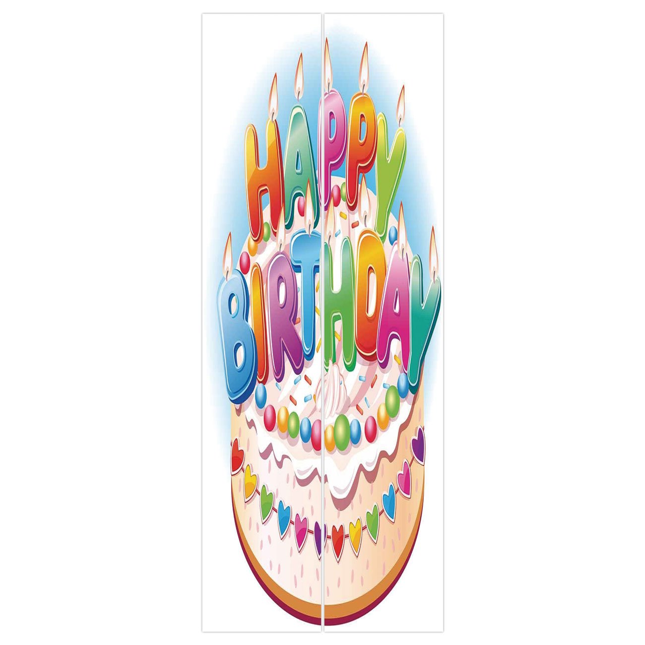 3d Door Wall Mural Wallpaper Stickers Birthday Decorations