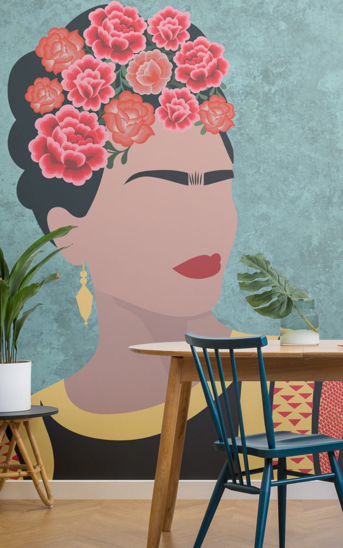 A Wallpaper Collection Inspired By Frida Kahlo - Frida Kahlo Graffiti , HD Wallpaper & Backgrounds