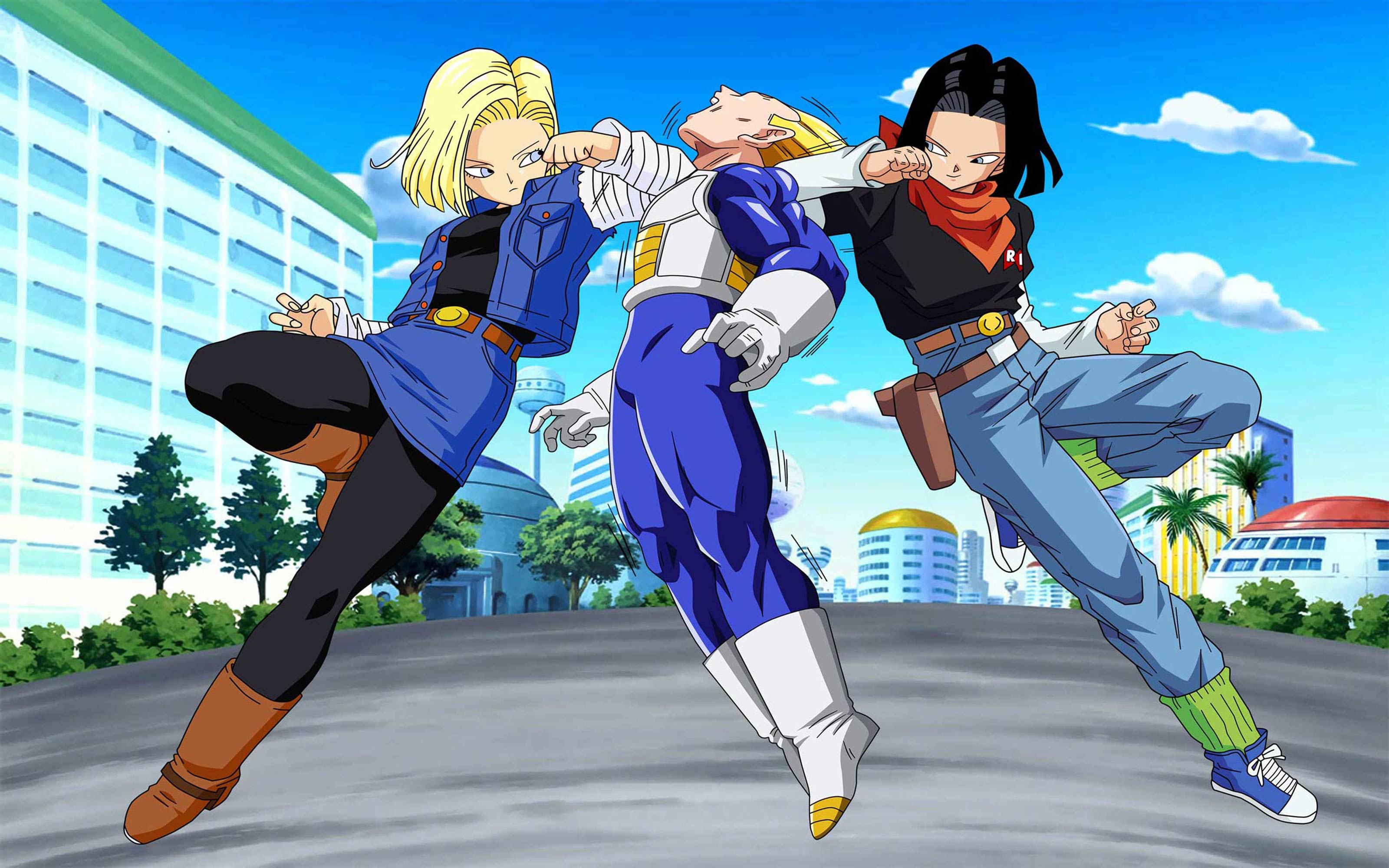 Free Dbz Android 18 And 17 Dbz Androids Wallpapers, - Android 18 , HD Wallpaper & Backgrounds