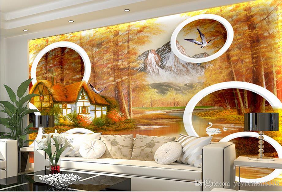 Wallpaper Landschaft Für Wände Custom 3d Wandbilder - Interior Design , HD Wallpaper & Backgrounds