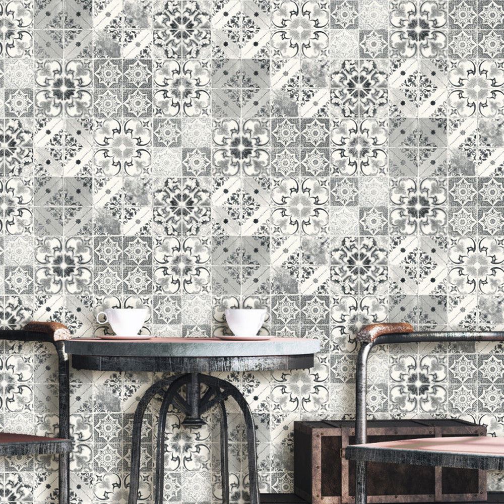 Patterned Tiles Wallpaper - Wallpaper (#182957) - HD Wallpaper