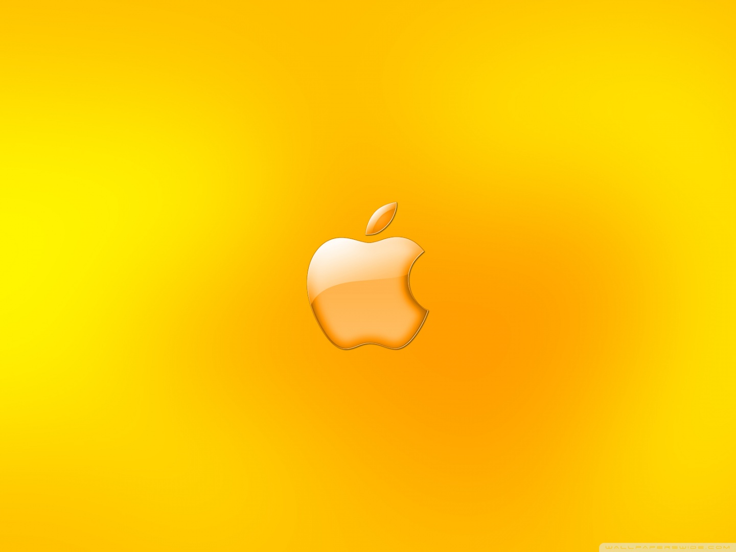 Standard 4 - - Apple Logo Golden Colour , HD Wallpaper & Backgrounds