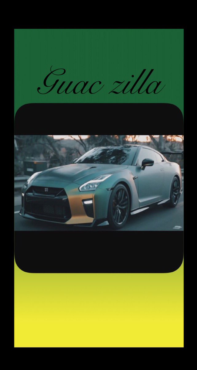 Got Bored So I Made A Guac Zilla Wallpaperpic - Nissan Gtr Tanner Fox , HD Wallpaper & Backgrounds