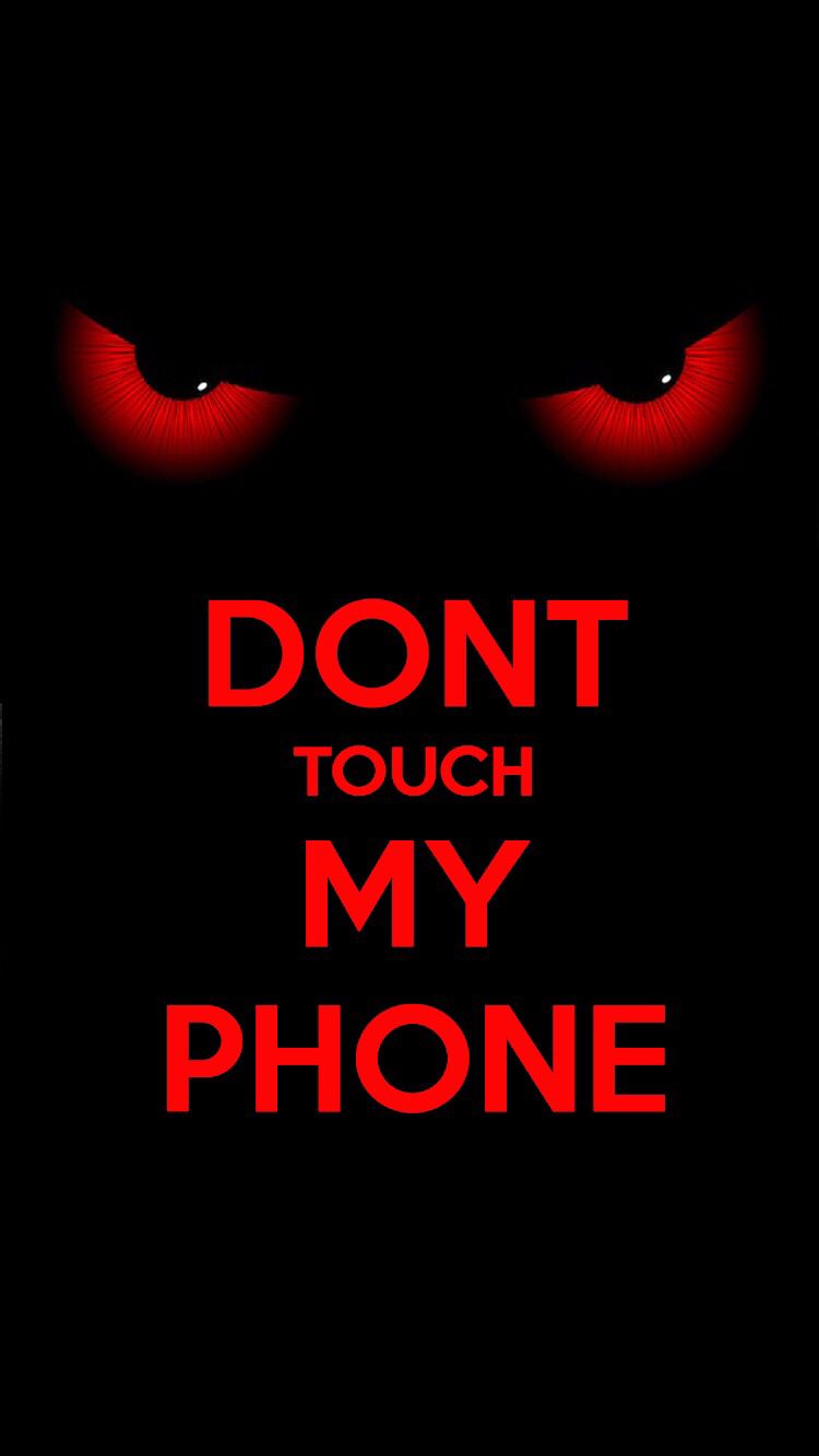 Wallpaper For 😎 - Dont Touch My Phone Wallpaper Red , HD Wallpaper & Backgrounds