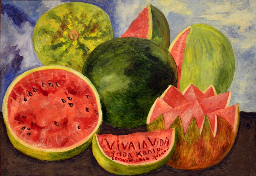 Viva La Vida Painting By Frida Kahlo , HD Wallpaper & Backgrounds