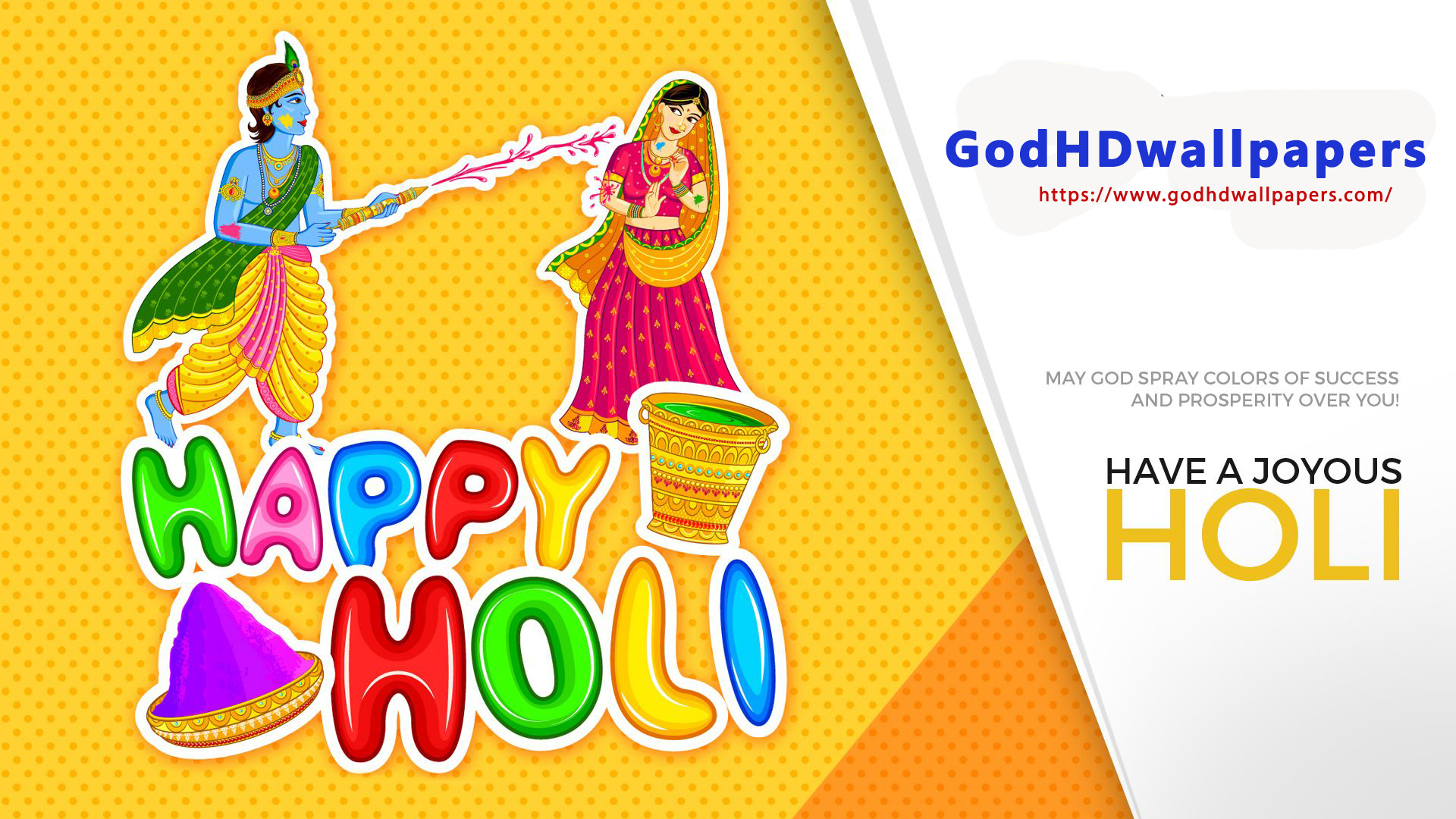 Holi Hd Wallpapers For Laptop Desktop Iphone Android - Graphic Design , HD Wallpaper & Backgrounds