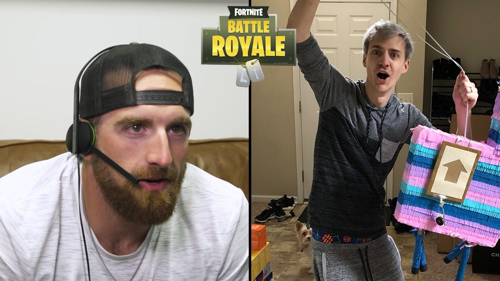 Dude Perfect And Ninja Join Forces On Fortnite For - Ninja And Dude Perfect , HD Wallpaper & Backgrounds