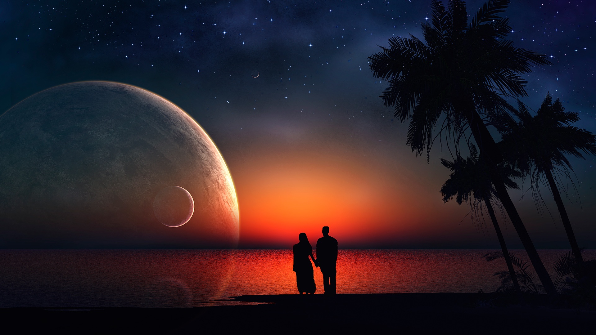 Love Romantic Couple Background , HD Wallpaper & Backgrounds