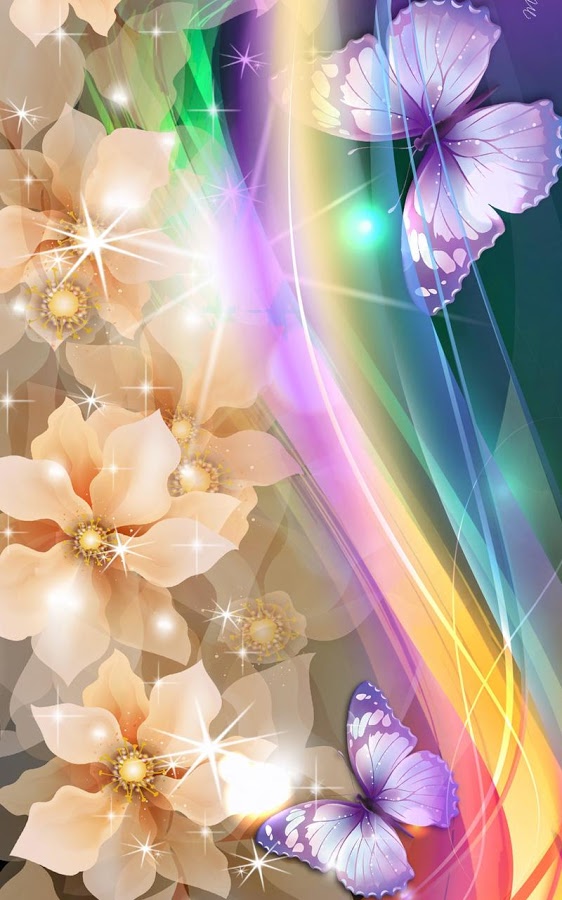 Glowing Flowers Live Wallpaper - Different Types Of Wallpapers For Mobile , HD Wallpaper & Backgrounds