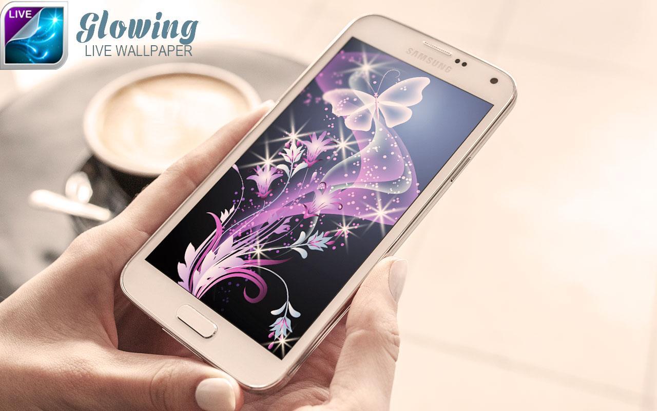 Glowing Live Wallpaper For Android - عاشقانه برای صفحه گوشی , HD Wallpaper & Backgrounds
