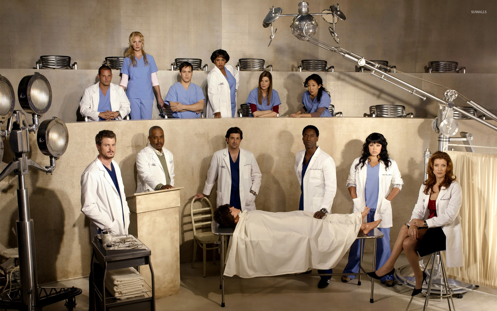 Grey's Anatomy [8] Wallpaper - Gray S Anatomy Season 2 Cast , HD Wallpaper & Backgrounds