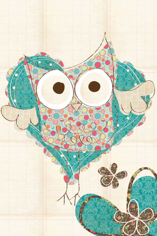 100 Images About Background 😍 On We Heart It - Cartoon Owl Wallpaper Iphone , HD Wallpaper & Backgrounds