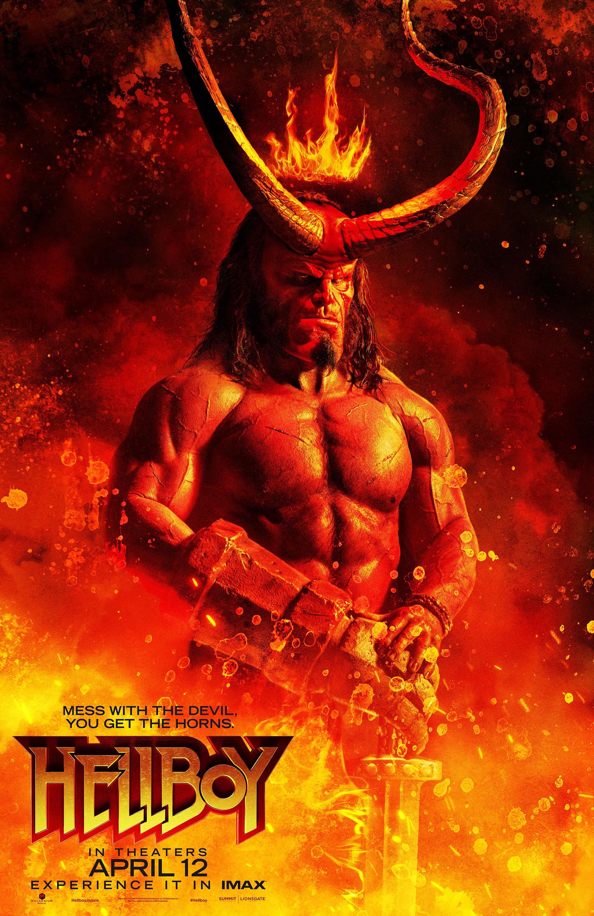 Hellboy - Hellboy 2019 Movie Poster , HD Wallpaper & Backgrounds