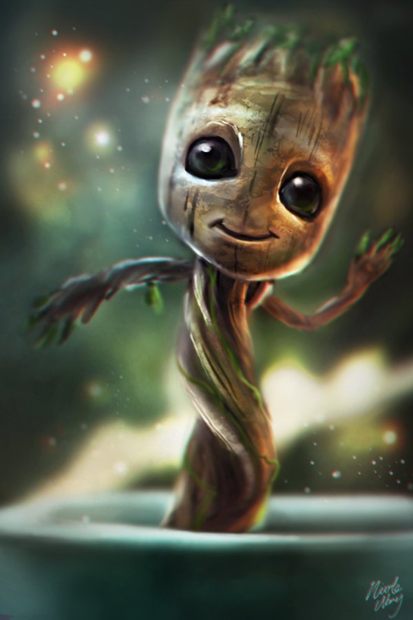 Groot Wallpapers Wallpapersafari - Little Baby Groot , HD Wallpaper & Backgrounds