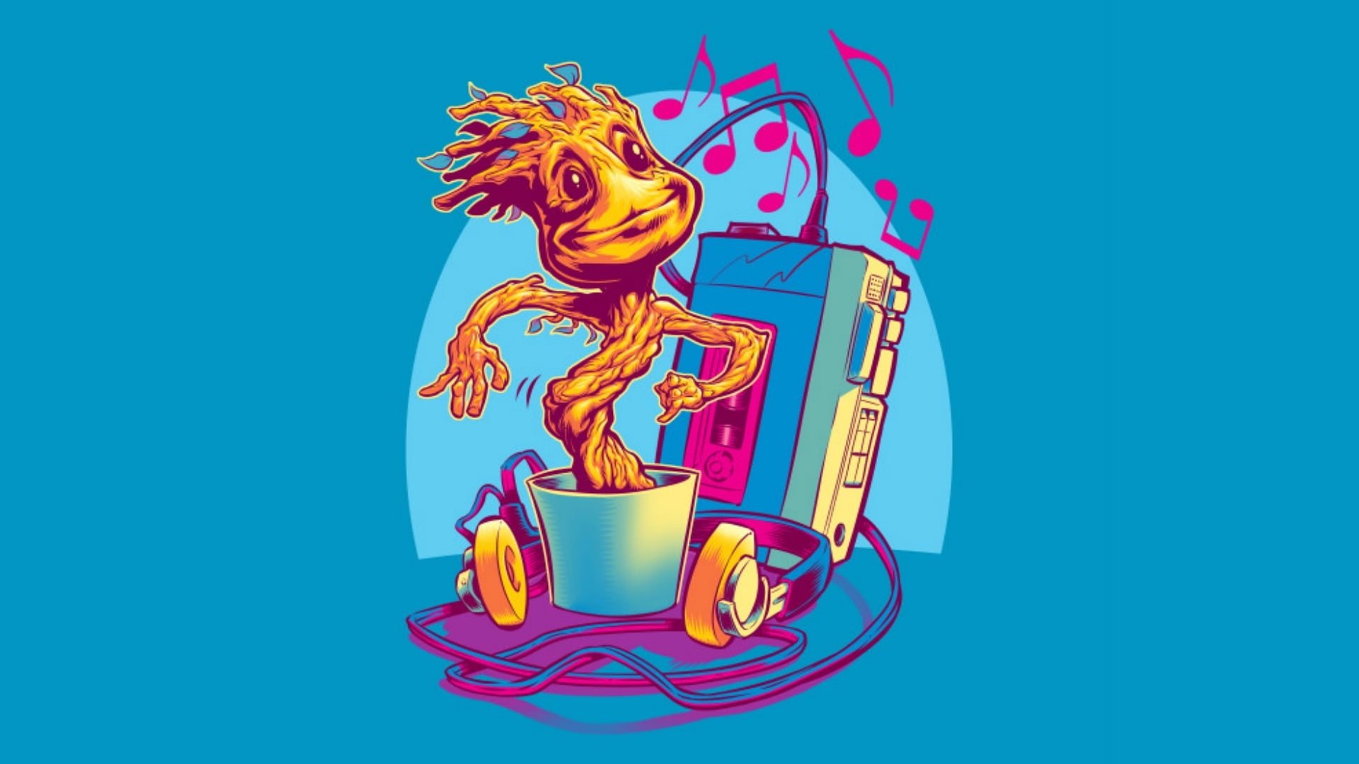 Baby Groot Graphic Wallpaper, Marvel Comics, Comics, - Simple Guardians Of The Galaxy , HD Wallpaper & Backgrounds