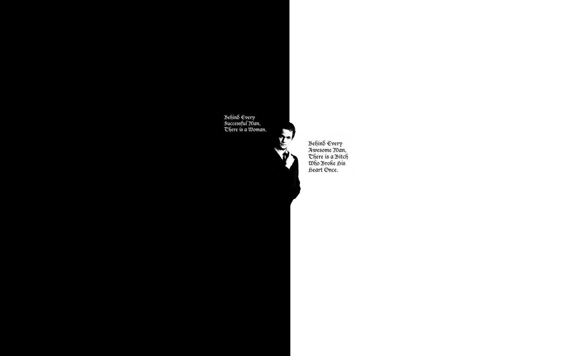 Barney Stinson - Funny Black And White , HD Wallpaper & Backgrounds